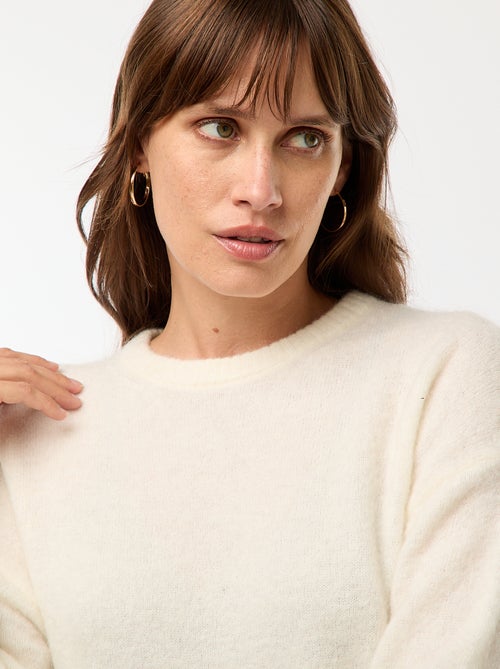 Camisola em lã e mohair misturado - Kiabi