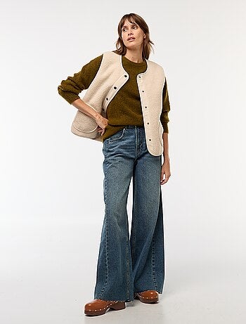 Camisola em Lã e Mohair Misturado