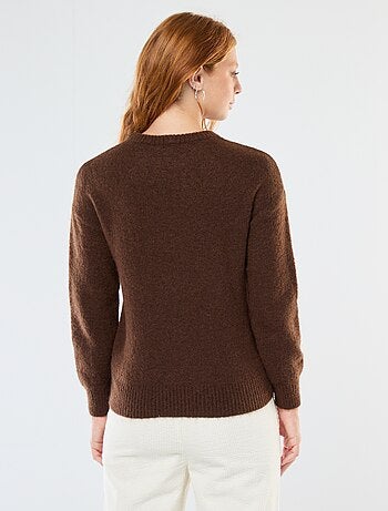 Camisola em Lã e Mohair Misturado