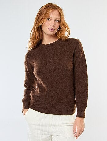 Camisola em Lã e Mohair Misturado