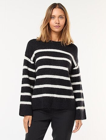 Camisola em lã e mohair