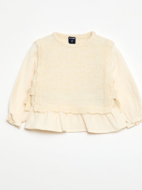 Camisola em lã mista - Kiabi