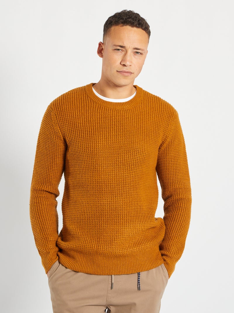 Camisola em malha '' AMARELO - Kiabi