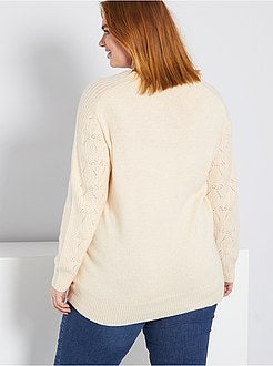 Camisola em malha ajurada - Kiabi