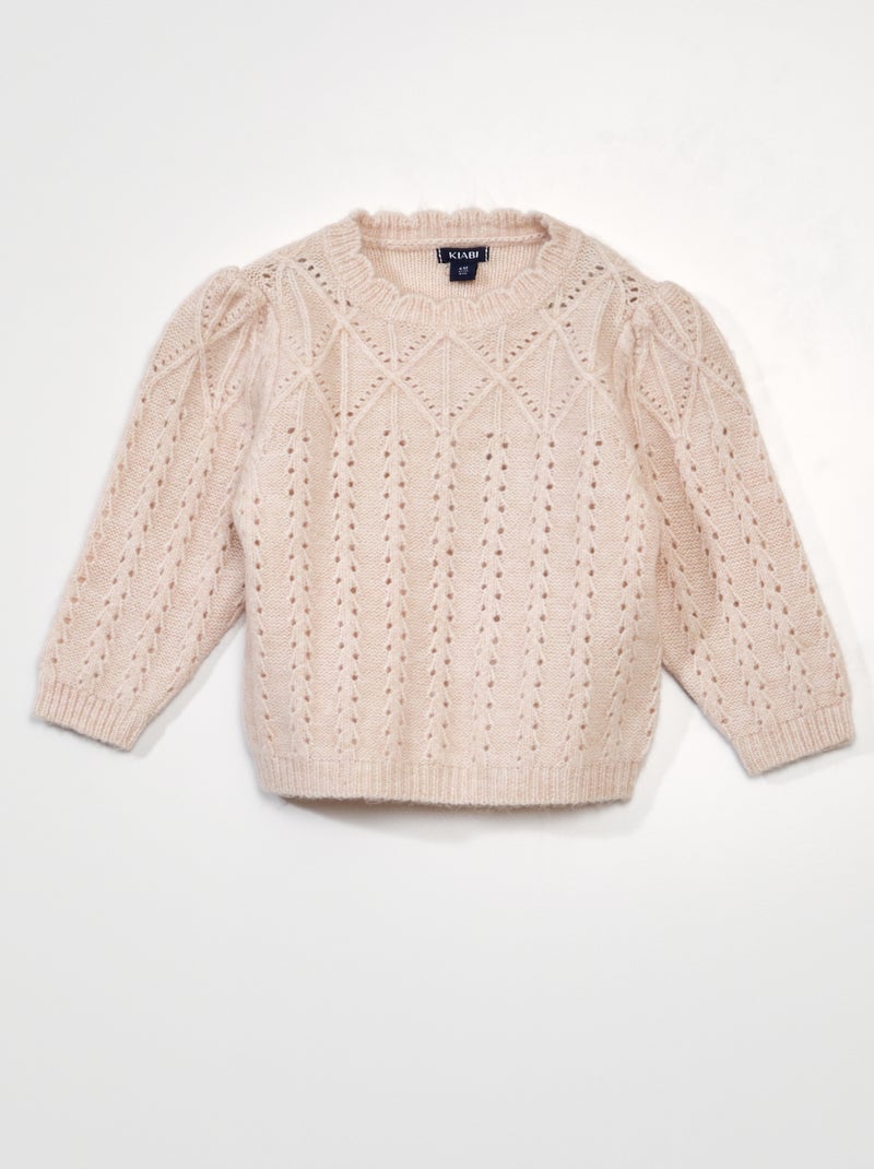 Camisola em malha ajurada ROSA - Kiabi