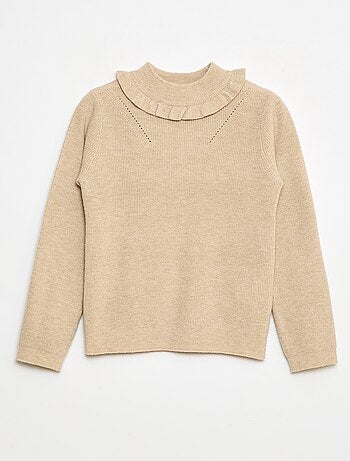 Camisola em malha canelada