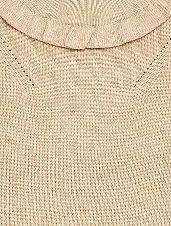 Camisola em malha canelada