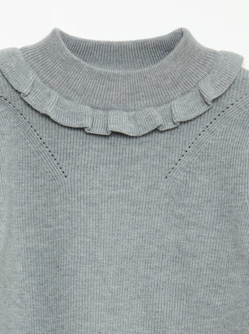 Camisola em malha canelada - Kiabi