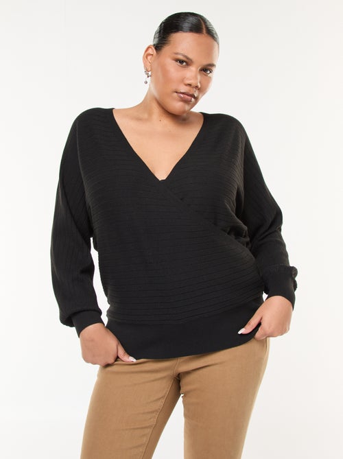 Camisola em Malha Canelada - Kiabi