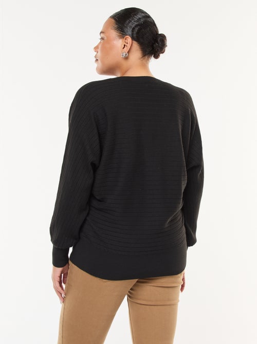 Camisola em Malha Canelada - Kiabi