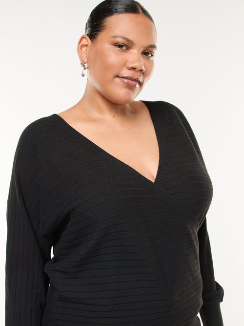 Camisola em Malha Canelada - Kiabi