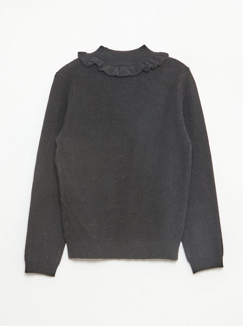 Camisola em Malha Canelada - Kiabi