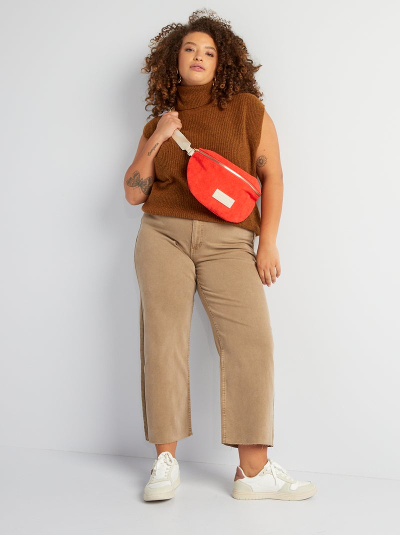 Camisola em malha CASTANHO - Kiabi