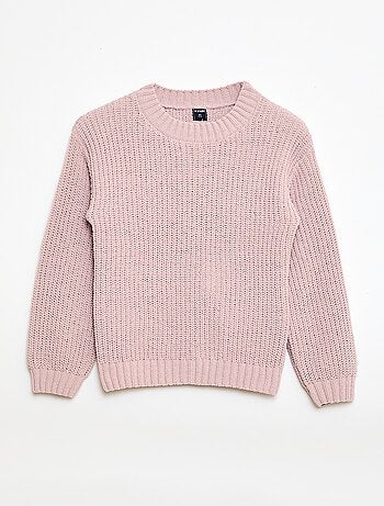 Camisola em malha chenille