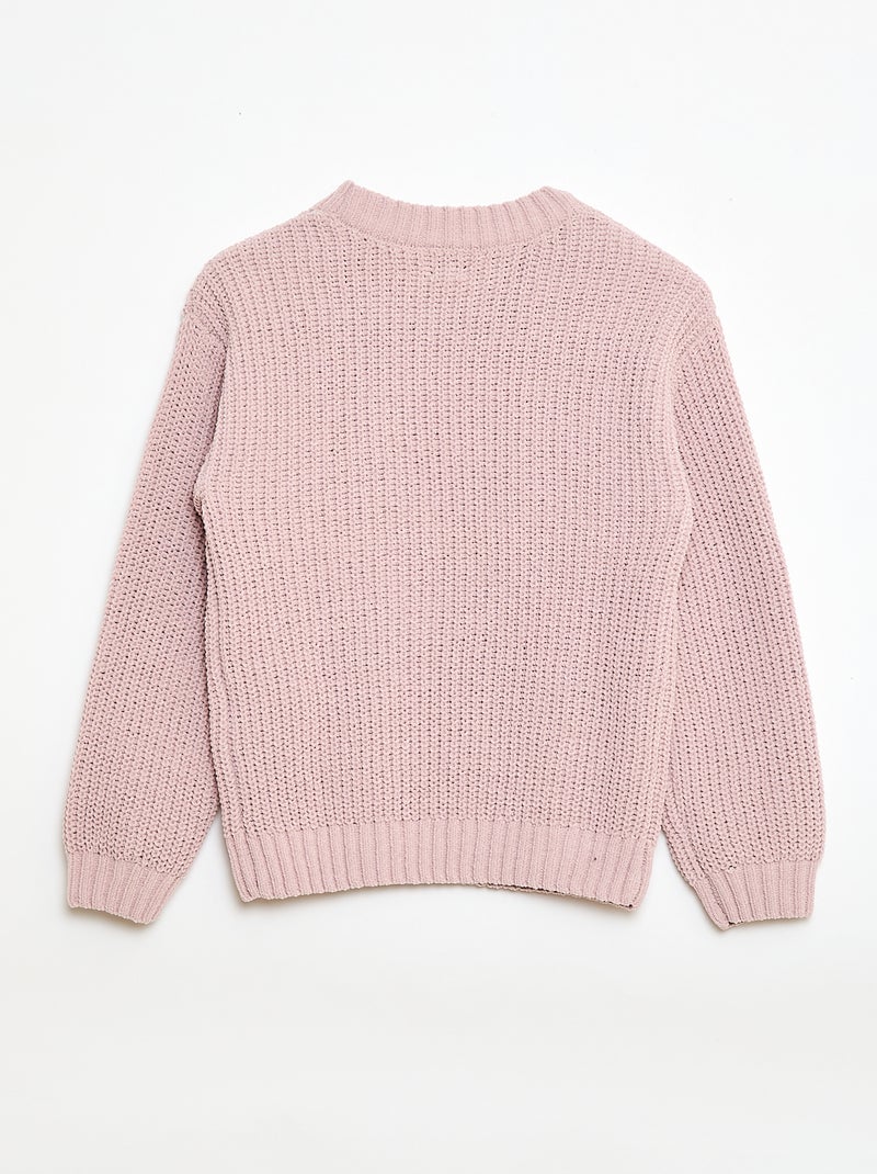 Camisola em malha chenille Violeta - Kiabi