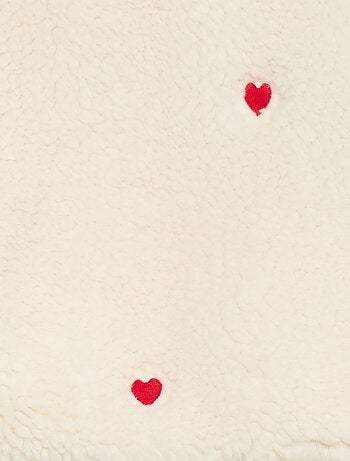 Camisola em malha de borrego com padrão