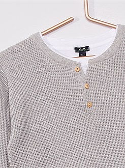 Camisola em malha 'de conceção ecológica' - Kiabi