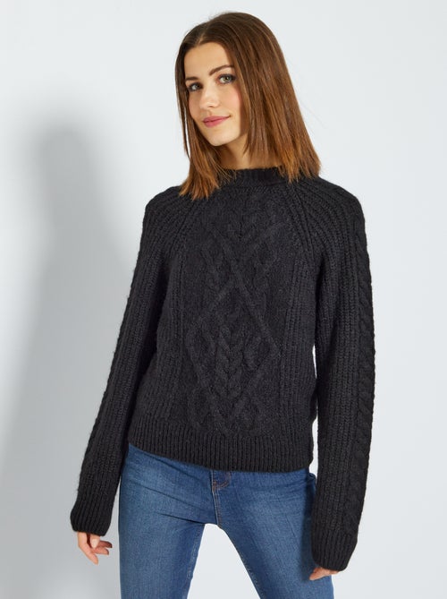 Camisola em malha de croché - Kiabi