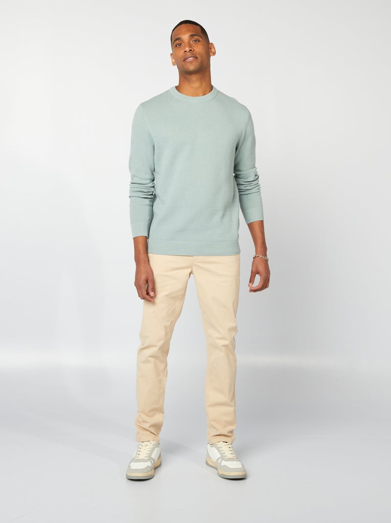 Camisola em malha de fantasia AZUL - Kiabi