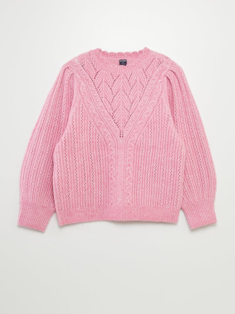 Camisola em malha de fantasia ROSA - Kiabi