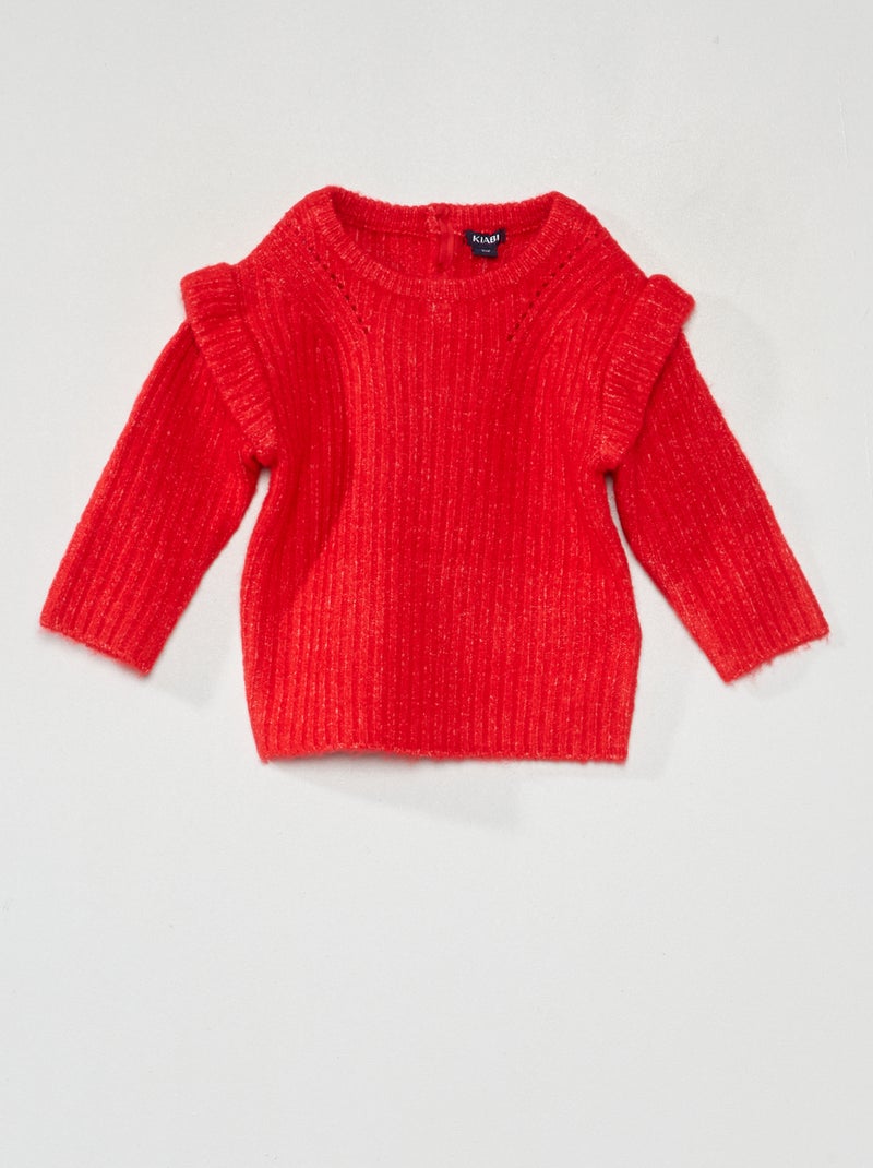 Camisola em malha de fantasia VERMELHO - Kiabi