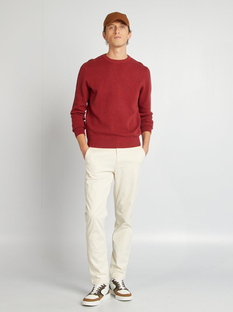 Camisola em malha de fantasia VERMELHO - Kiabi