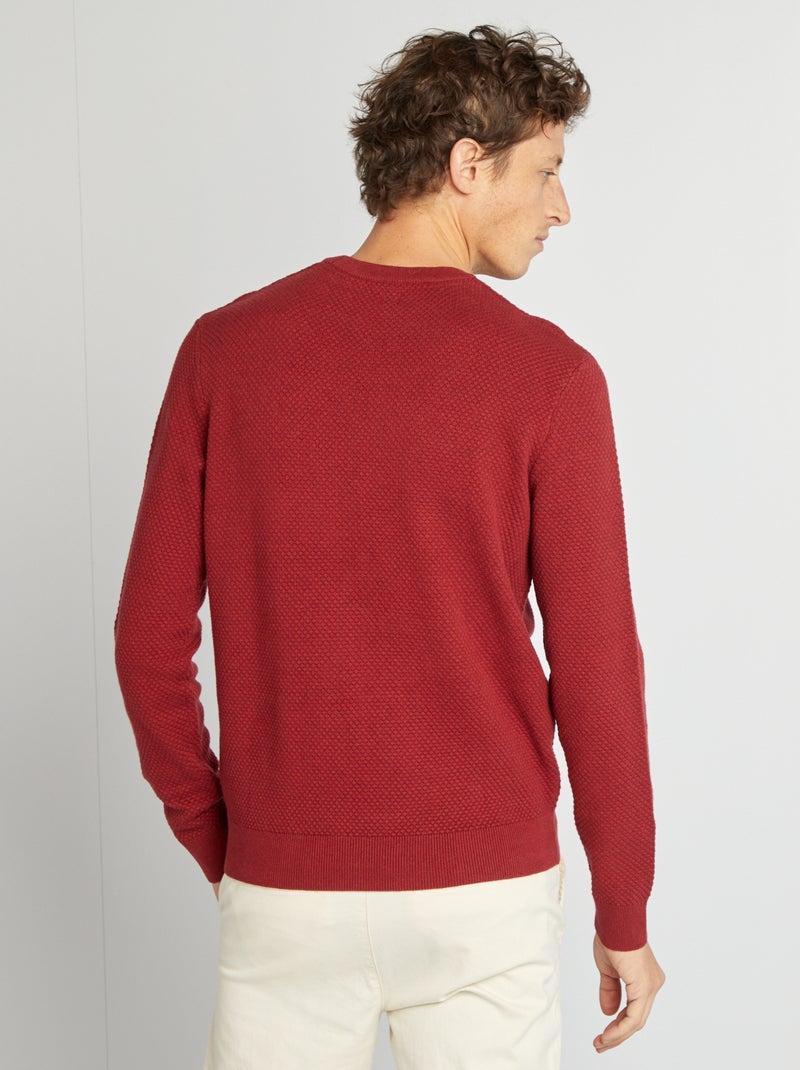 Camisola em malha de fantasia VERMELHO - Kiabi