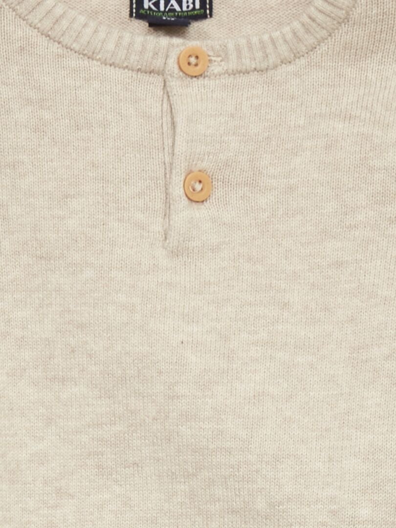 Camisola Bege em Malha Suave main image 0