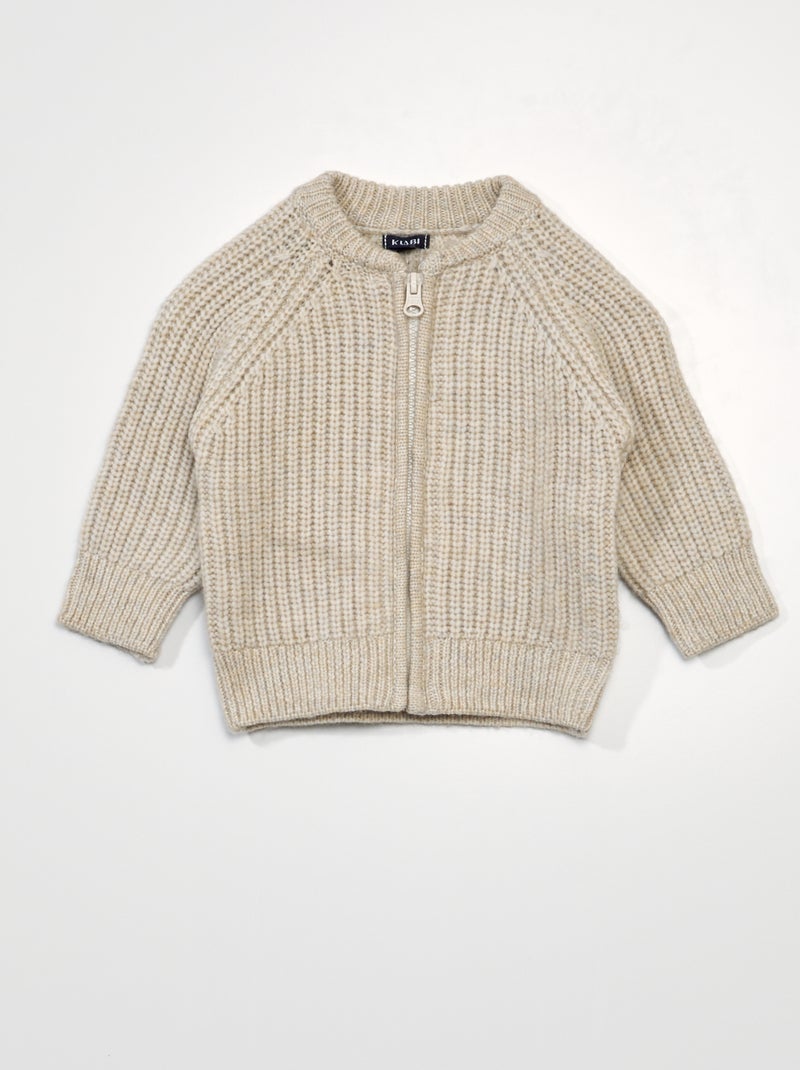 Camisola em malha de tricô BEGE - Kiabi