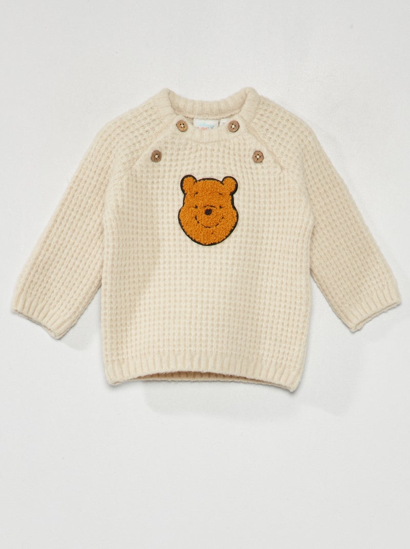 Camisola em malha de tricô 'Disney' BEGE - Kiabi