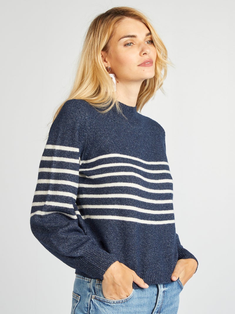 Camisola em malha de tricô 'JDY' AZUL - Kiabi