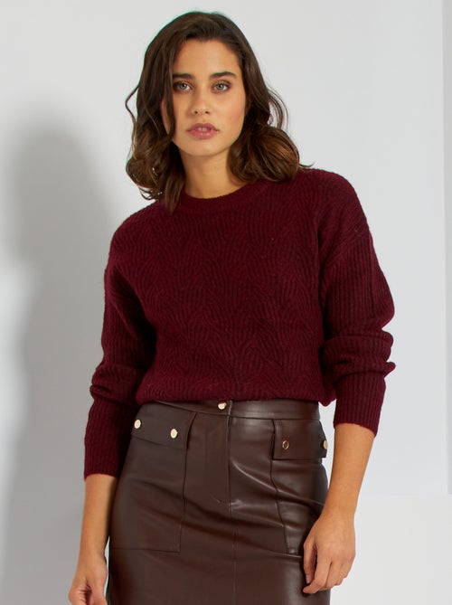 Camisola em malha de tricô - Kiabi