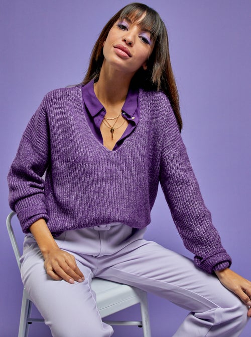 Camisola em malha de tricô - Kiabi