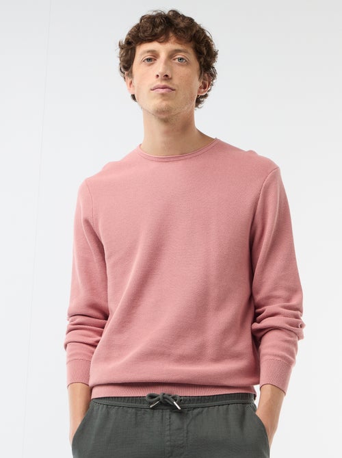 Camisola em malha favo de mel - Kiabi