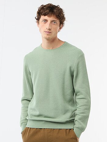 Camisola em malha favo de mel