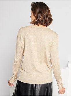 Camisola em malha fina - Kiabi