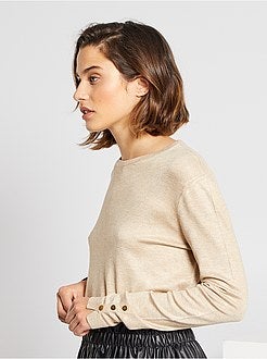 Camisola em malha fina - Kiabi