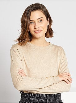 Camisola em malha fina - Kiabi