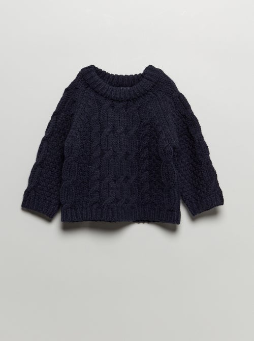 Camisola em malha grossa larga - Kiabi