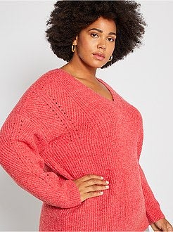 Camisola em malha grossa matizada - Kiabi