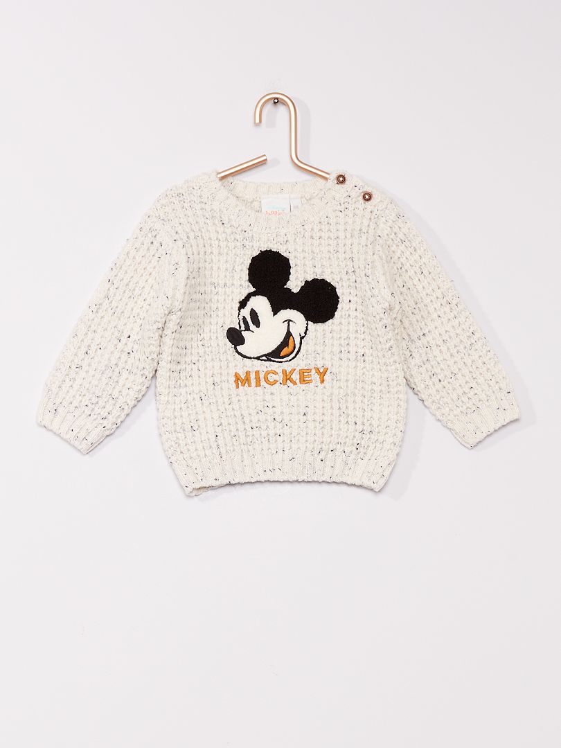 Camisola em malha grossa 'Mickey' da 'Disney' BRANCO - Kiabi