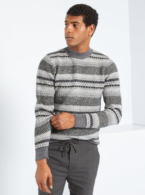 Camisola em malha jacquard - Kiabi
