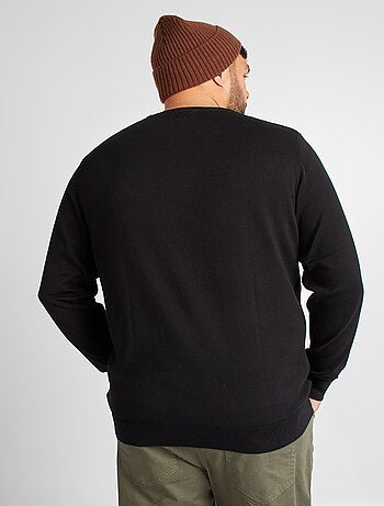Camisola em malha jersey fina larga