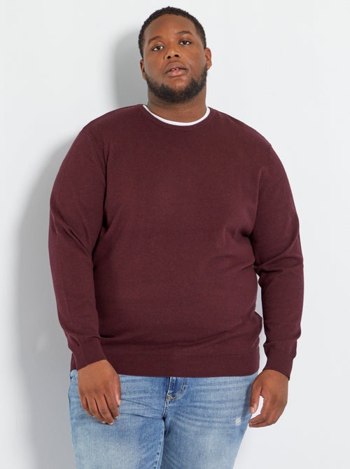 Camisola em malha jersey fina larga - Kiabi