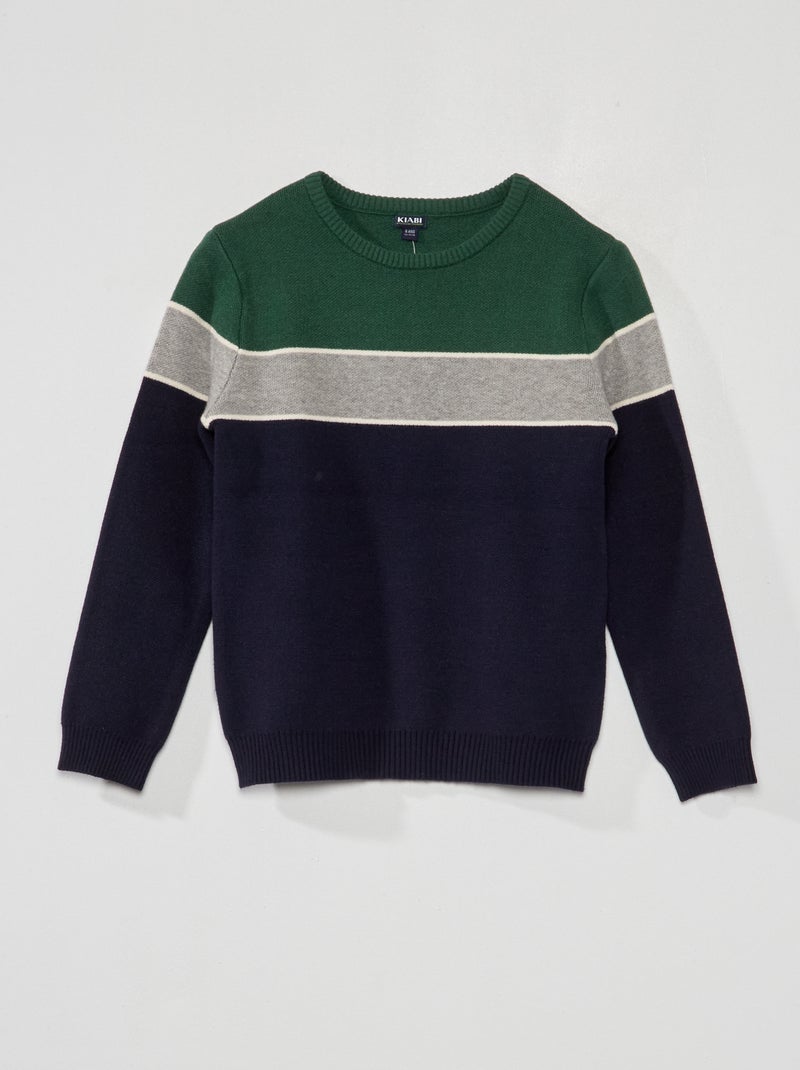 Camisola em malha jersey VERDE - Kiabi