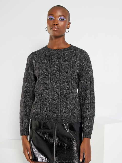 Camisola em malha lurex 'JDY' - Kiabi