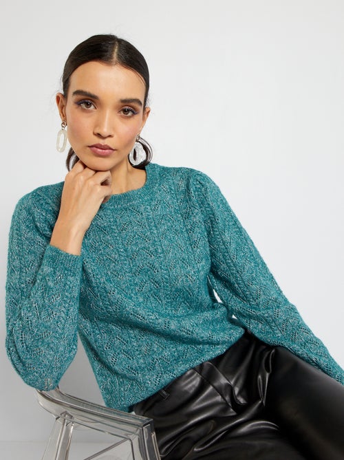 Camisola em malha lurex 'JDY' - Kiabi