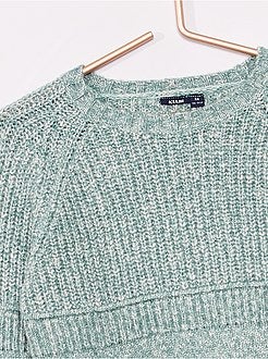 Camisola em malha mesclada - Kiabi