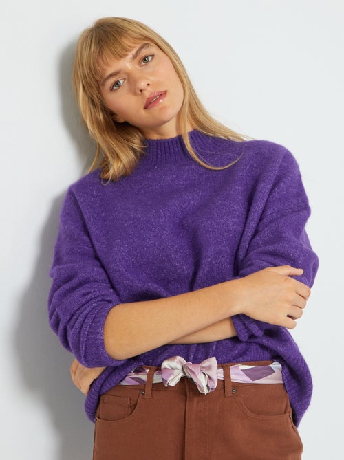Camisola em malha mesclada - Kiabi