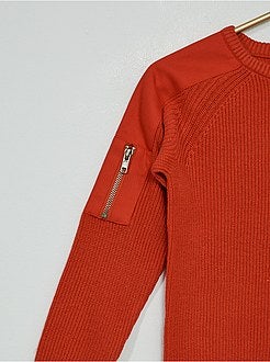 Camisola em malha nervurada - Kiabi